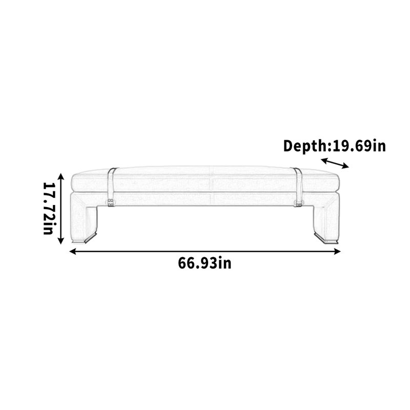 Geraldton, 17.72" H x 66.93" W x 19.69" D