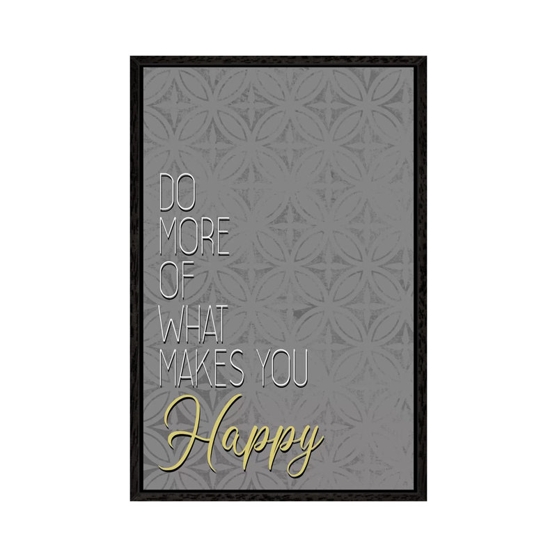 Do More by Kimberly Allen - Print on Canvas, Black Framed, 66.04cm H x 45.72cm W x 3.81cm D