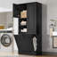 Grande armoire de rangement avec tablettes réglables-1451242409