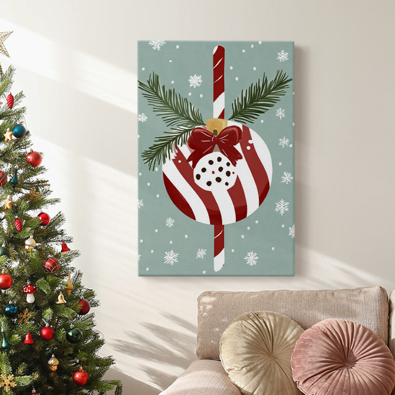 Art des Fêtes de Noël - Toile tendue avec châssis DCCXCIX, H 18 po x l 12 po