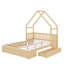 Grand lit plateforme en bois avec garde-corps et 2 tiroirs-114355559