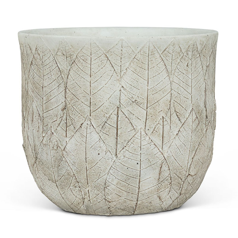 Pot à fleurs en ciment Carswell, H 6,5 po x l 6,5 po x P 5,75 po