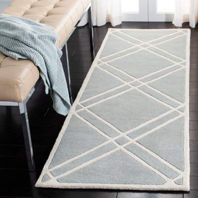 Geometric Wool Hand Woven Area Rug