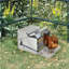 Automatic Chicken Feeding Device - 25 Lbs Capacity, Galvanized & Aluminium, , Promotes Thriving Poultry Population Feeder Steel, Build