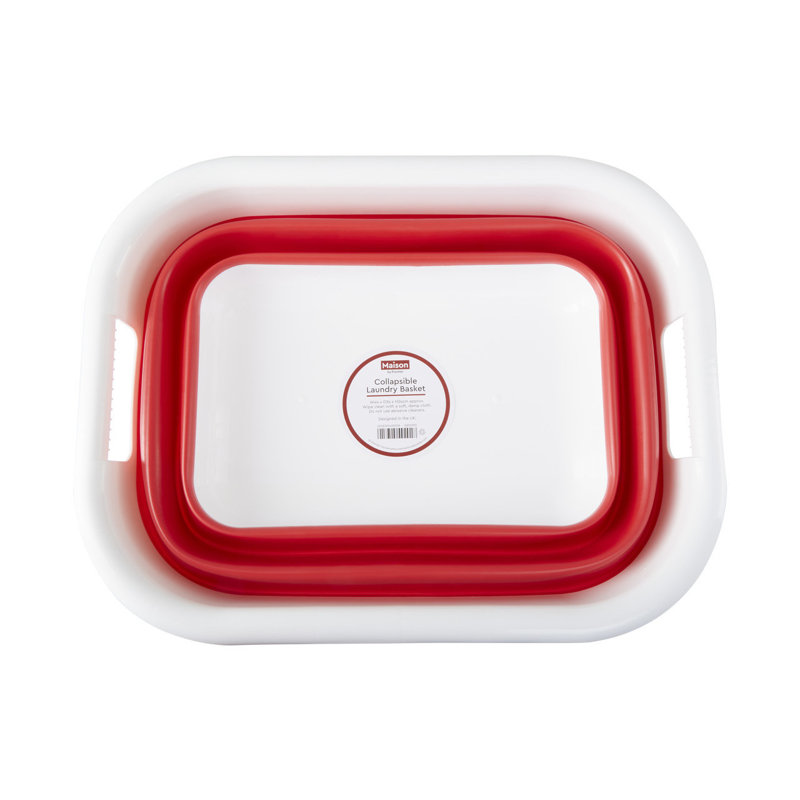 Premier Housewares Plastic Decorative Basket, Red