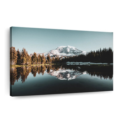 " Rainier Mountain Scene Canvas Print "