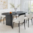Caia 4 - Person Oval Soild Wood Dining Set