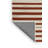 Machine Washable Horizontal Stripes Beige Area Rug-66627177