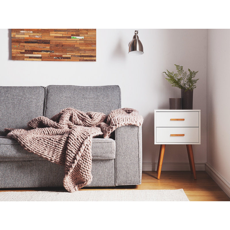 Abril 40cm W Solid + Manufactured Wood Bedside Table