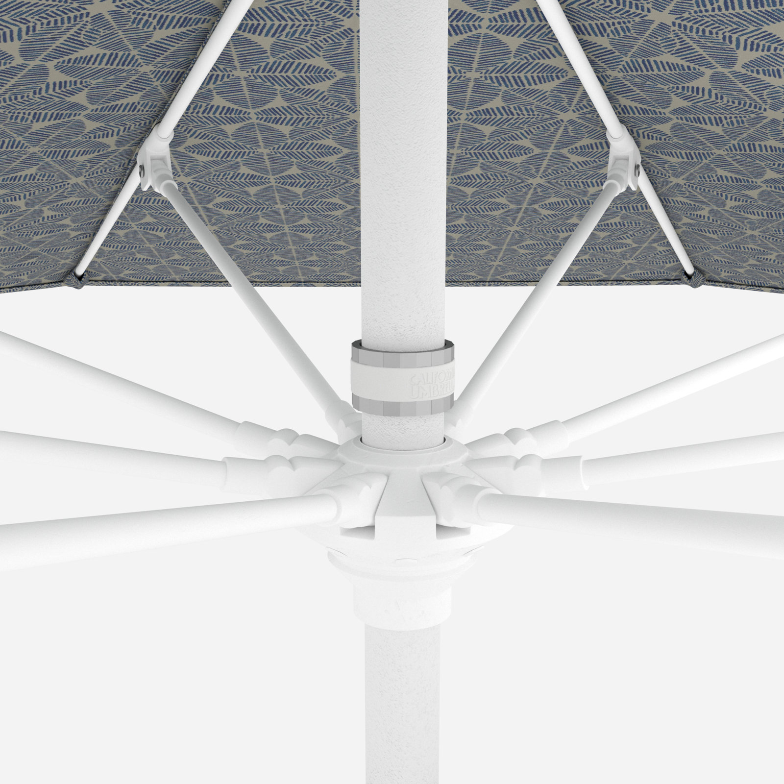 Santana 9' Umbrella, Palmetto Azure - Pacifica Premium