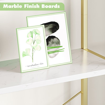 Alissha 180cm H x 60cm W Metal Standard Bookcase