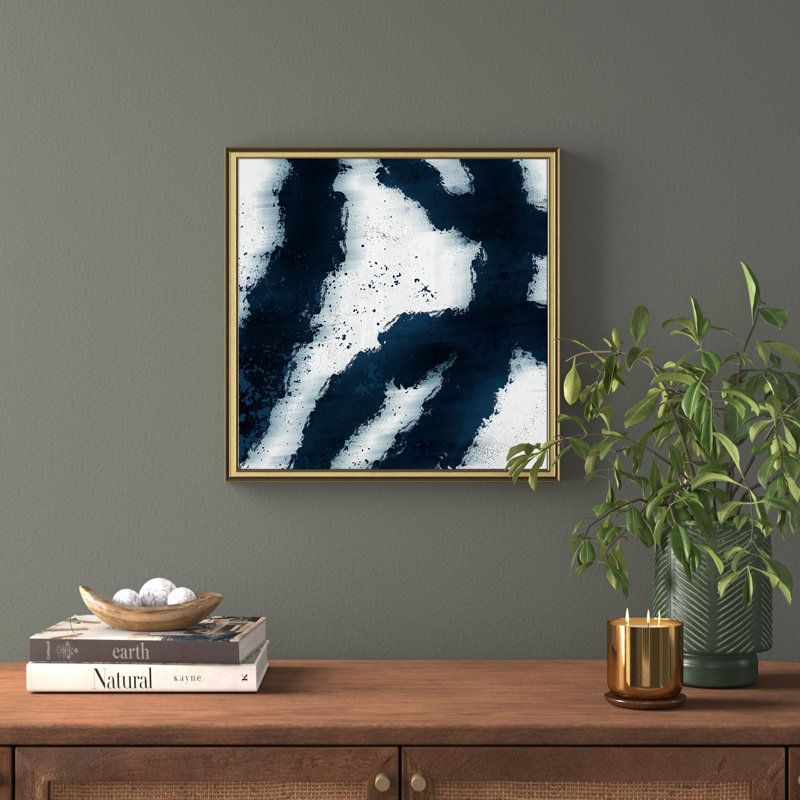 Striking Lines, 18.25" W x 18.25" H, Gold