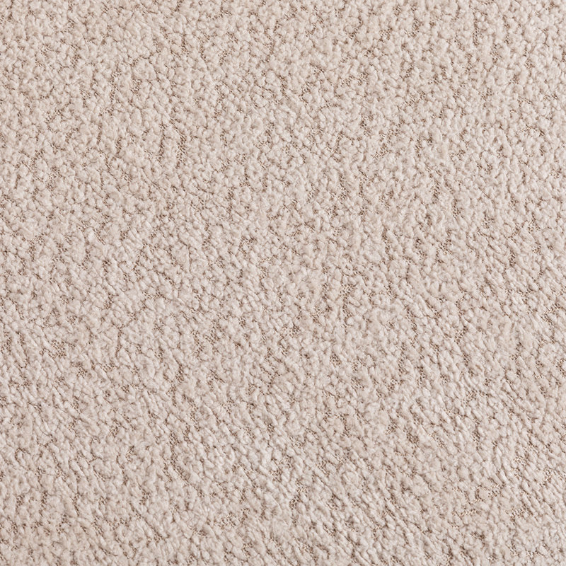 Fauteuil demi-tonneau rembourré Boucle, Beige