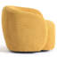 Chaises d'appoint pivotantes rembourrées Coheman, fauteuil demi-tonneau pivotant Boucle, fauteuils pour petits espaces-338633614