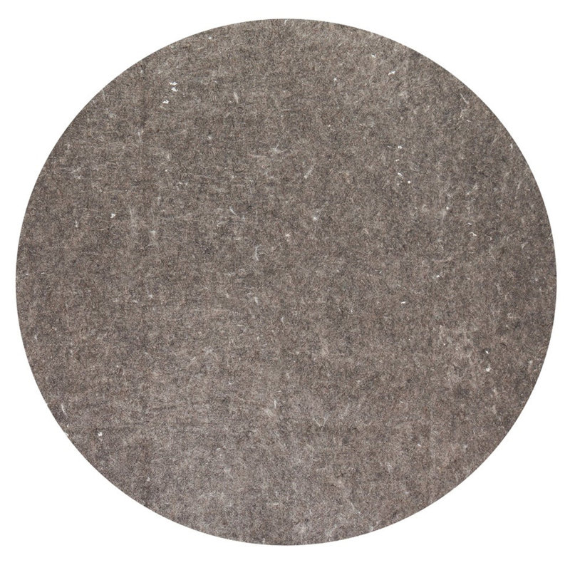 Bashuk Dual Surface 0.4'' Thick Rug Pad, Round 8'