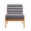 Fauteuil d'appoint Fluffy avec structure en bois massif naturel-1029411589