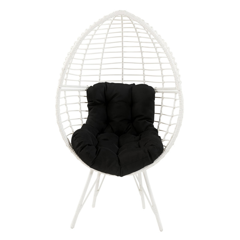 Chaise de patio avec coussin amovible