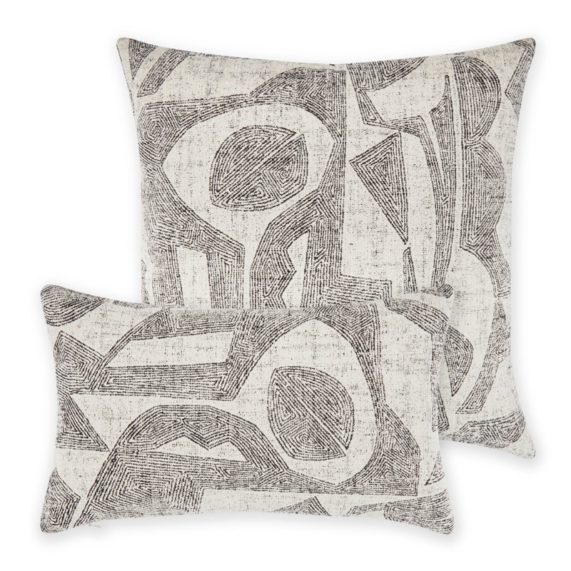 Influence Square Indoor/Outdoor Pillow Cover & Insert, Square 20", Light Brown, Polyester