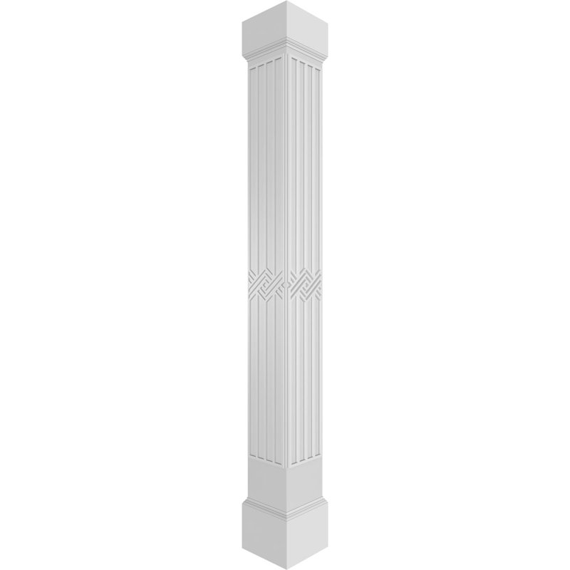 Colonne carrée Zion Custerman, H 108 po x l 7,625 po x P 7,625 po