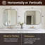 Miroir de salle de bain Modern Cadre en acier inoxydable-864994762-852258373
