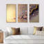 Rose et prune, cerisier en fleurs, branche VII - ensemble d'art mural moderne sur toile-88084708-88084706