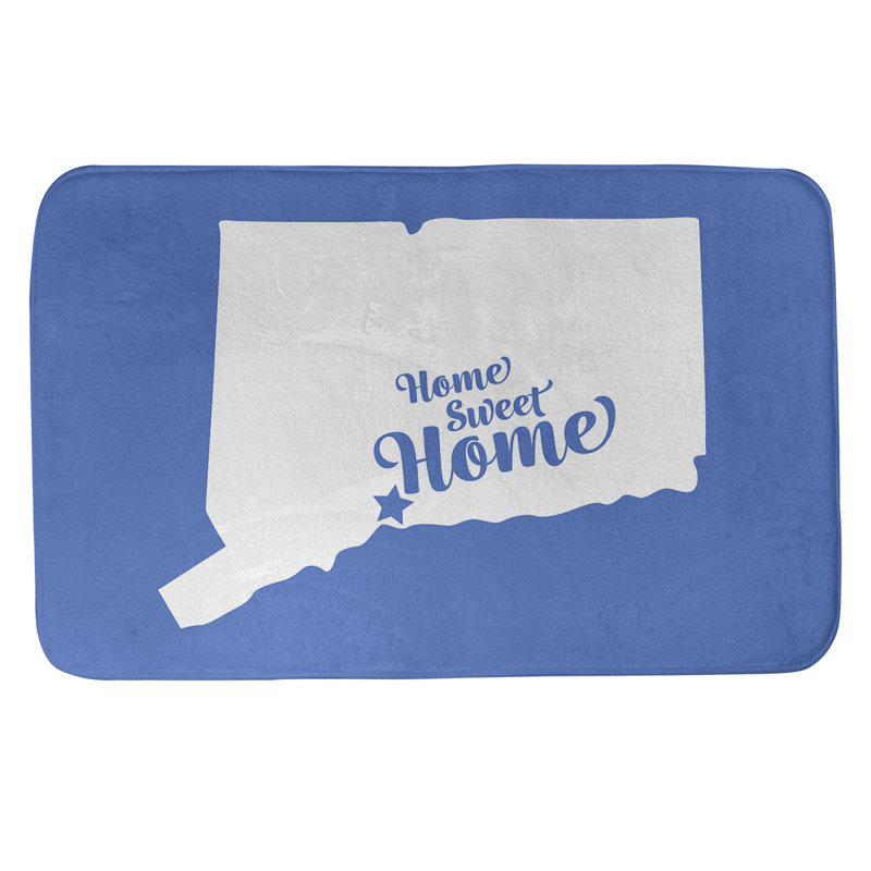 Tapis pour salle de bain new refuge home, l 21 po x L 34 po, Bleu