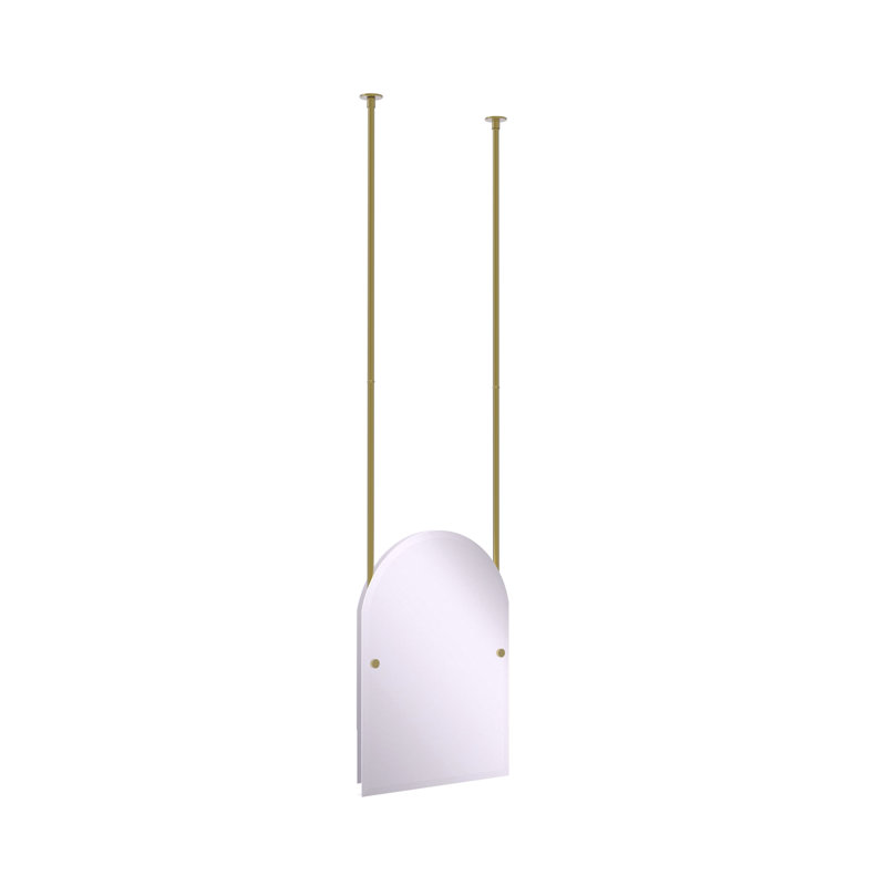 Miroir suspendu Beresford, Laiton satiné