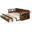 Lit de jour multifonctionnel avec bureau amovible, tiroirs de rangement et table d'appoint hydraulique, structure de canapé-lit peu encombrante-1763528338-1763528336
