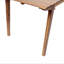 Table de salle à manger d'extérieur en bois massif de 69 po