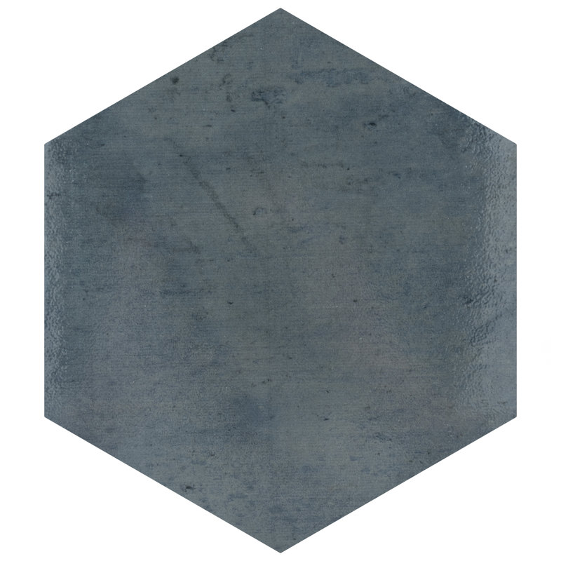 Capri 7" x 8" Porcelain Stone Look Wall & Floor Tile, Indigo