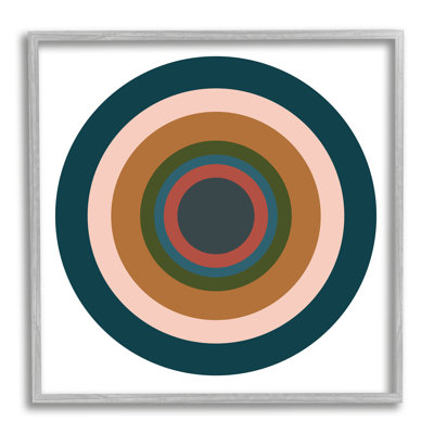 Contemporain, cercles discrets, impression sur bois