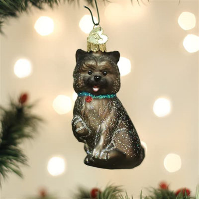 4.25'' Glass Hanging Figurine Ornament