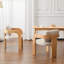 Ensemble de 2 chaises de salle à manger avec dossier coussiné, structure en bois massif-516391391-516391386