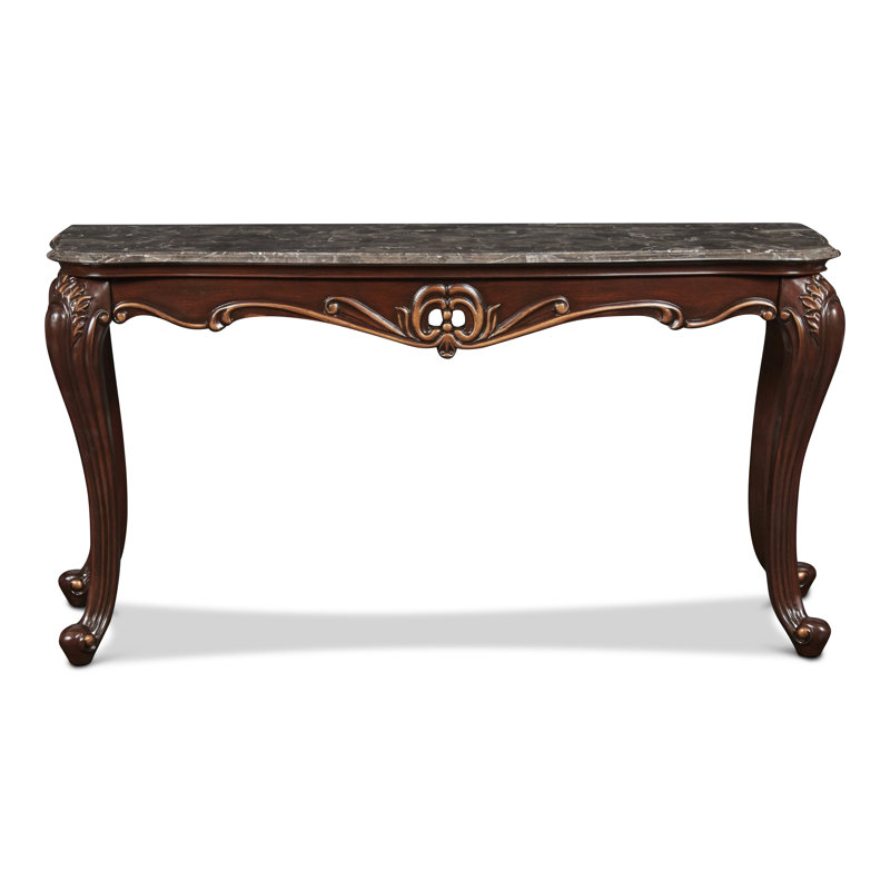 Console Constantine avec plateau en marbre véritable