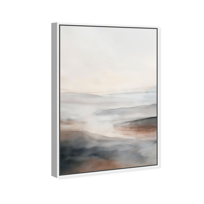 Desert Mirage Canvas Abstract Print by Oliver Gal, Black Frame, 10 x 15, 25"H x 17"W, White Frame