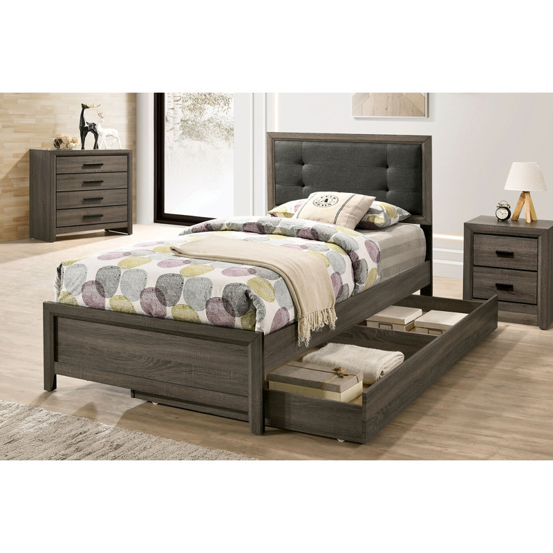 Upholstered Standard Bed, Twin