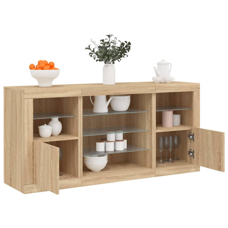 Azzie 142.5cm Sideboard, Sonoma Oak