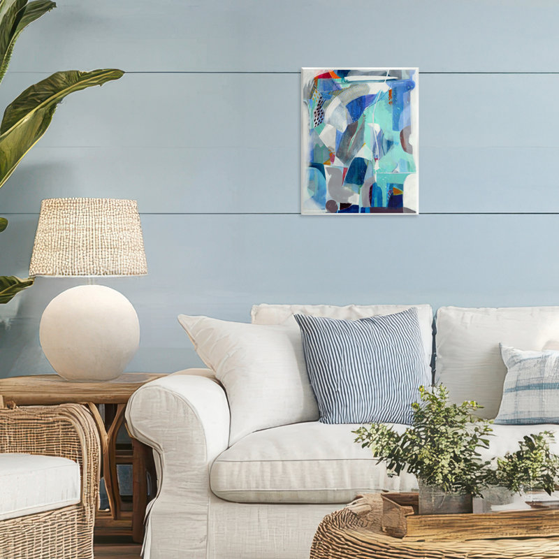 Plaque murale complexe Blue Layers, design par Jill Martin