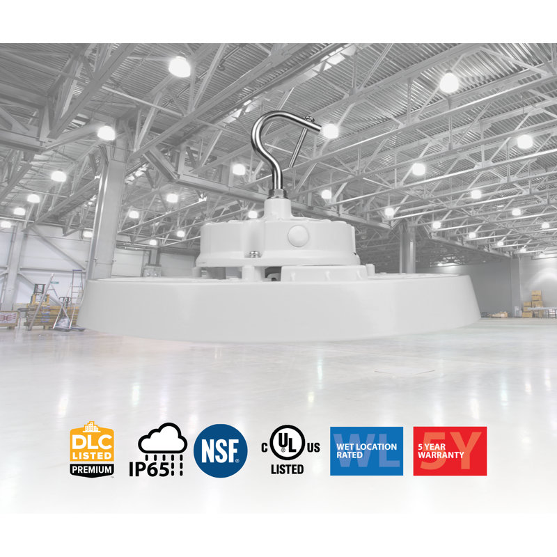Adjustable White LED High Bay Ceiling Light with Aluminum Housing