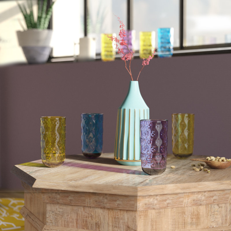 Corentin 14oz. Acrylic Drinking Glass Set, Multi