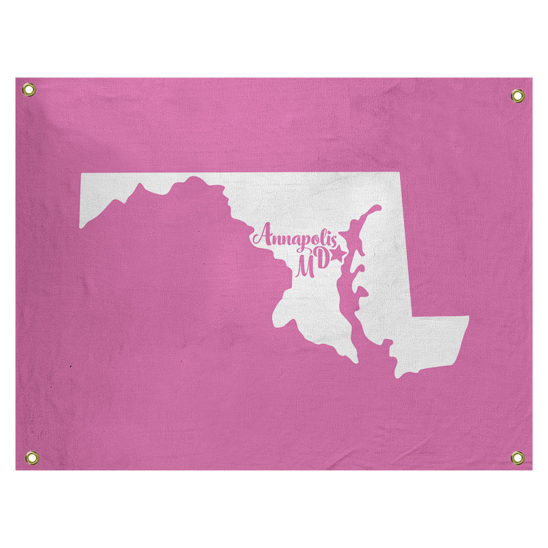 Tapisserie murale maryland annapolis, H 26 po x l 36 po, Rose