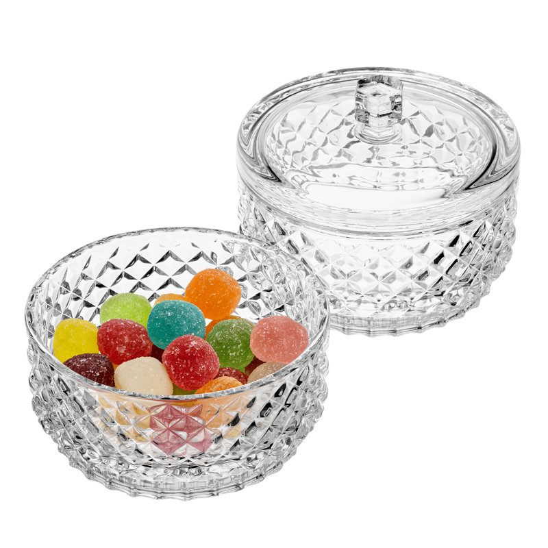 Mikasa Trellis Stackable Bowls Set with Lids
