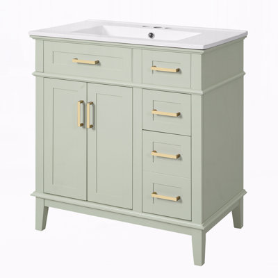 Meuble-lavabo 30 po avec lavabo en céramique