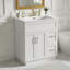 30" Bathroom Vanity With 2 Doors, 2 Drawers, Adjustable Shelf, Hidden Damping Slides For Drawers & Damping Hinges For Doors 
