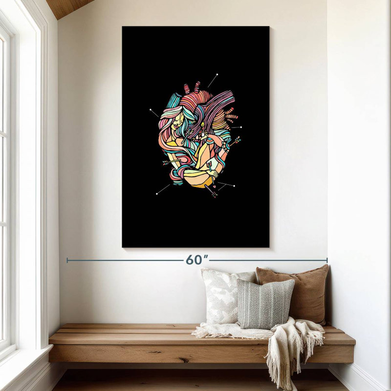 Hardie, cœur vibrant, H 51 po x l 34 po