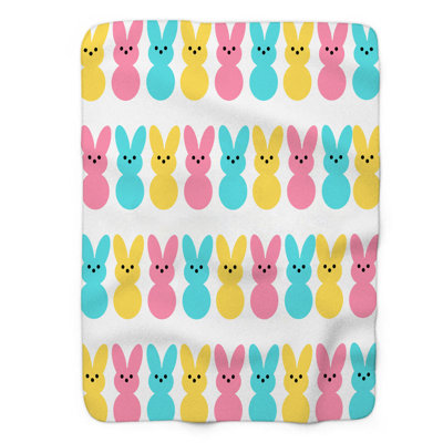 Pastel Holiday Art - couverture sherpa de qualité supérieure 1 pièce