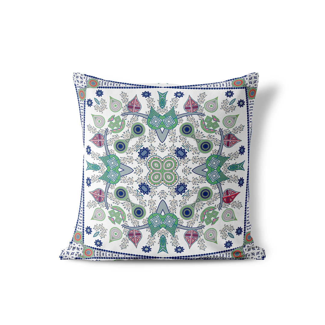 Vine Visions Indoor/Outdoor Floral Square Cushion mit Füllung