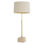 Table Lamp Rialta travertine vintage brass finish incl shade