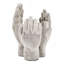 Ensemble de 2 décorations pour les mains en ciment 6 x 6 x 9 po