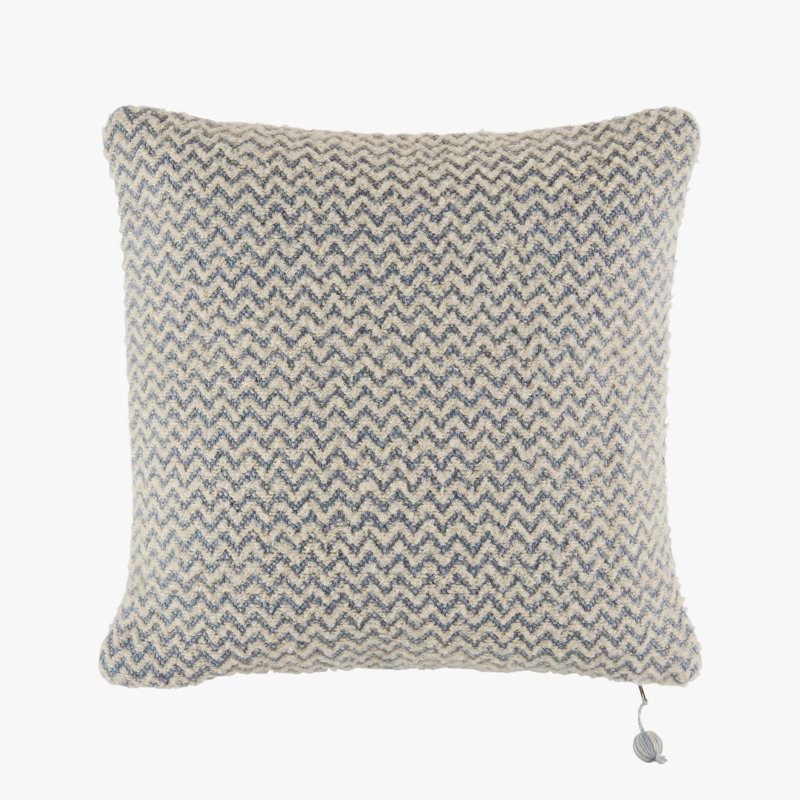 Chevron Pillow Cover & Insert, Blue/White